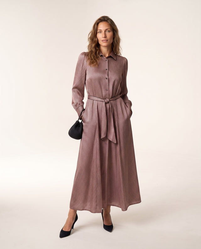 Tie-Waist Shirt Dress