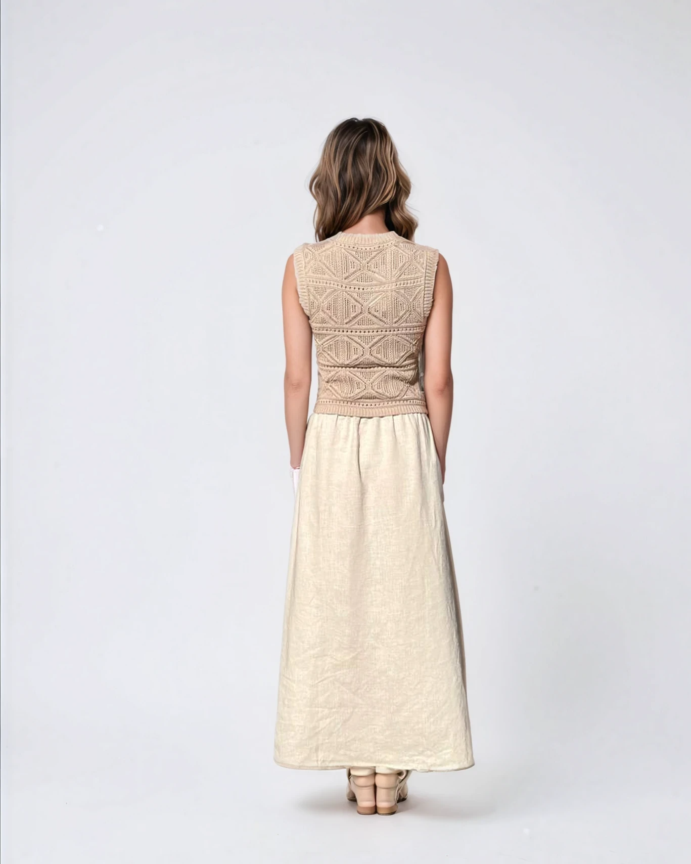 linen crochet dress Reformation Lilliana Linen Cotton Crochet Dress | Ivory