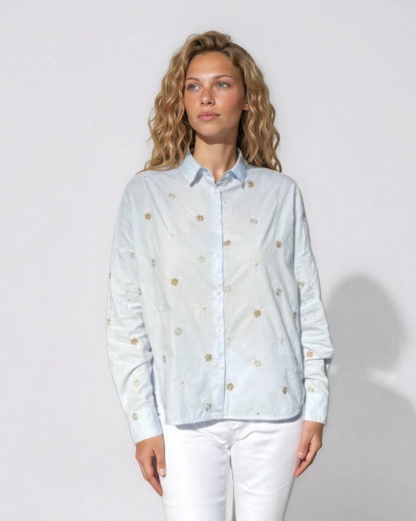 Lucy Embroidered Cotton Blouse