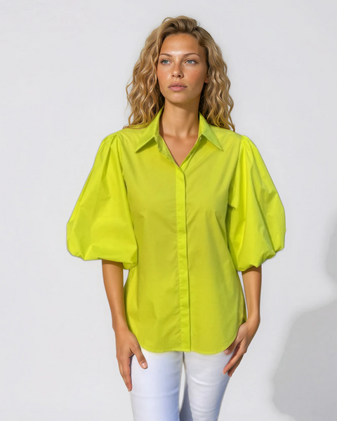 Puff Sleeve Blouse – Island Cashmere Online