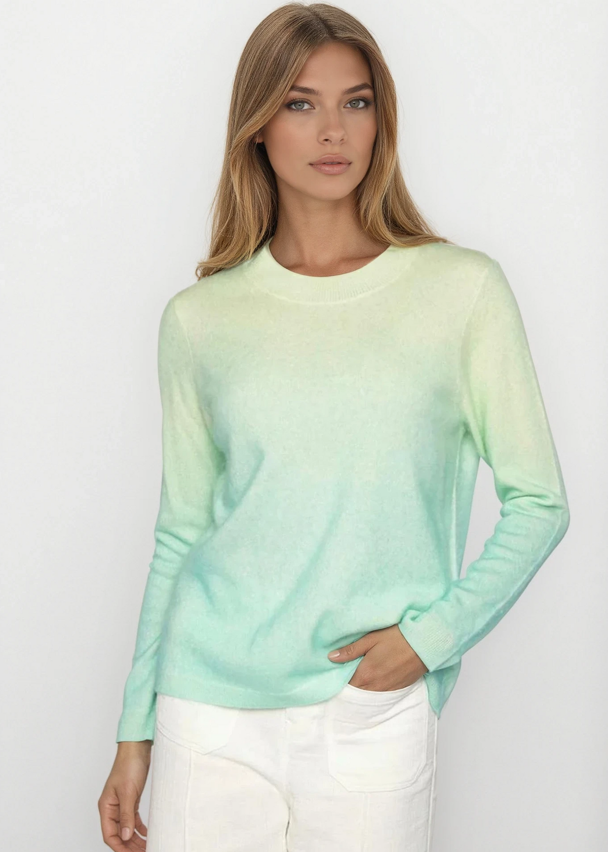 Colorblock Crew Brush Colorblock Crew – Island Cashmere Online