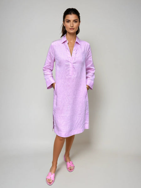 v neck linen dress Short Sleeve V-Neck VALLEY, Wedding guest dress, Custom fit neck dress in soft garment Livia V Neck Linen Maxi