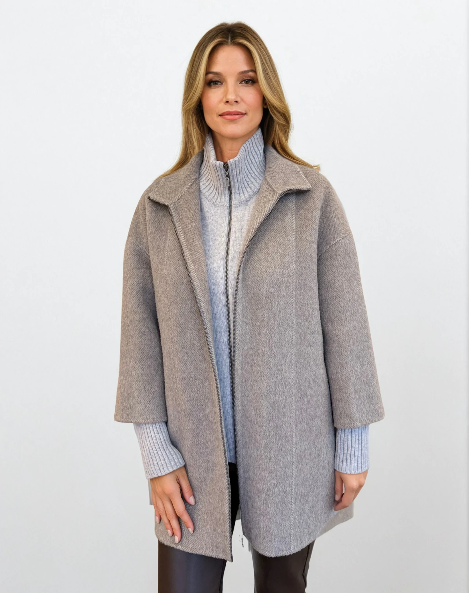 Herringbone Coat – Island Cashmere Online