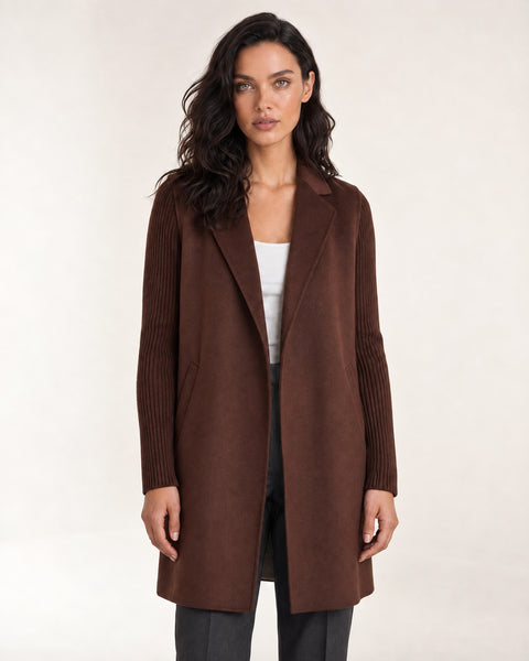 Rib Sleeve Coat