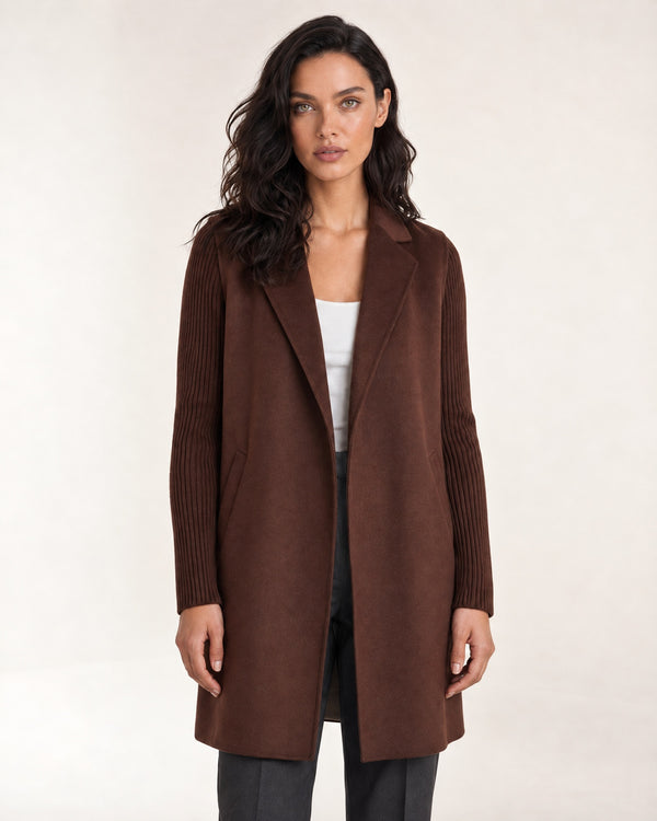 Rib Sleeve Coat